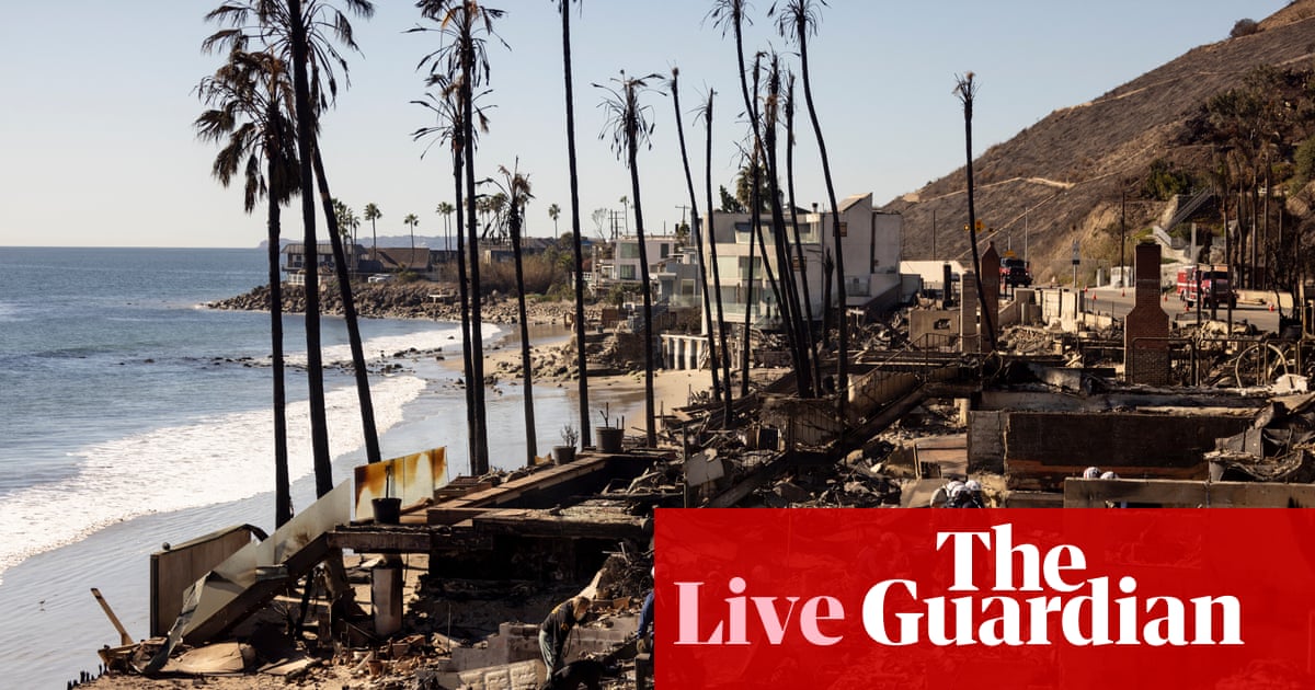 California fires reside: 6m individuals beneath vital fireplace risk as harmful winds anticipated; governor says conditioning assist ‘un-American’ | California wildfires