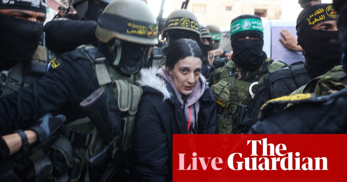 Israel begins releasing Palestinian prisoners after extra Gaza hostages freed – reside | Israel Israel begins releasing Palestinian prisoners after extra Gaza hostages freed – reside | Israel