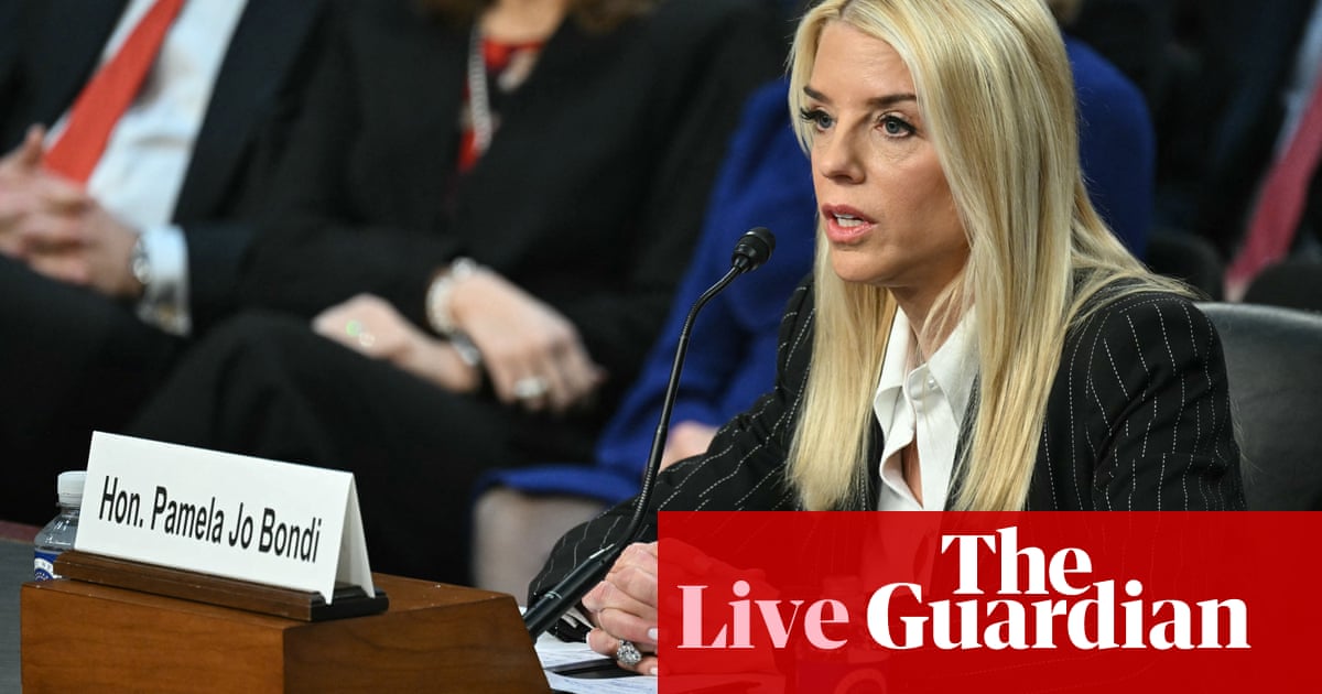 Pam Bondi claims justice division ‘focused’ Trump however says she received’t pursue ‘political’ prosecutions – US politics stay | Trump administration