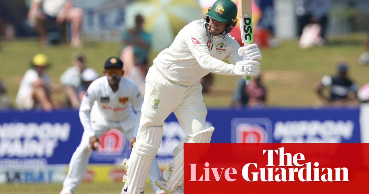Sri Lanka v Australia: second males’s cricket Take a look at, day two – reside | Australia cricket workforce