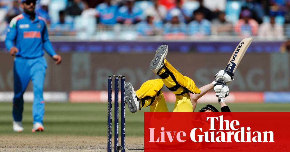 India v Australia: Champions Trophy cricket semi-final – dwell | Cricket