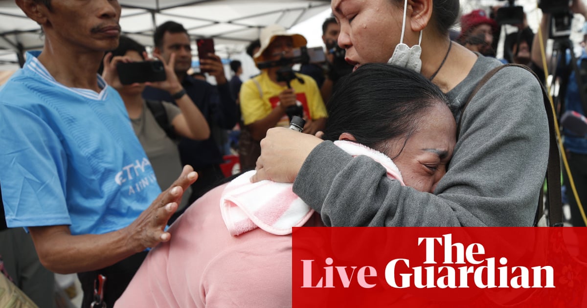 Myanmar and Thailand earthquake reside: race to search out survivors as large rise in dying toll confirmed | Myanmar