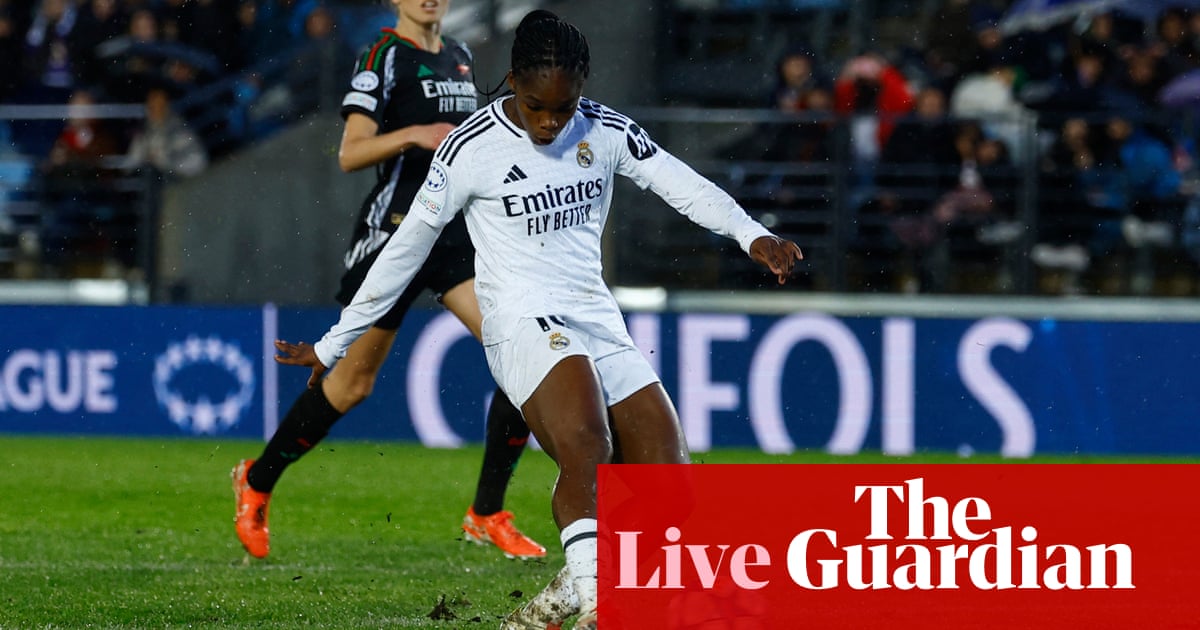 Actual Madrid v Arsenal: Girls’s Champions League quarter-final, first leg – stay | Girls’s Champions League Actual Madrid v Arsenal: Girls’s Champions League quarter-final, first leg – stay | Girls’s Champions League