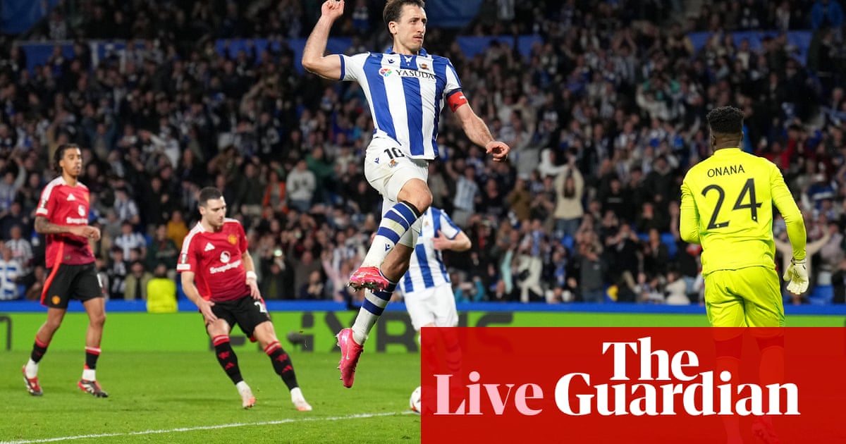 Actual Sociedad 1-1 Manchester United: Europa League final 16, first leg – dwell response | Europa League