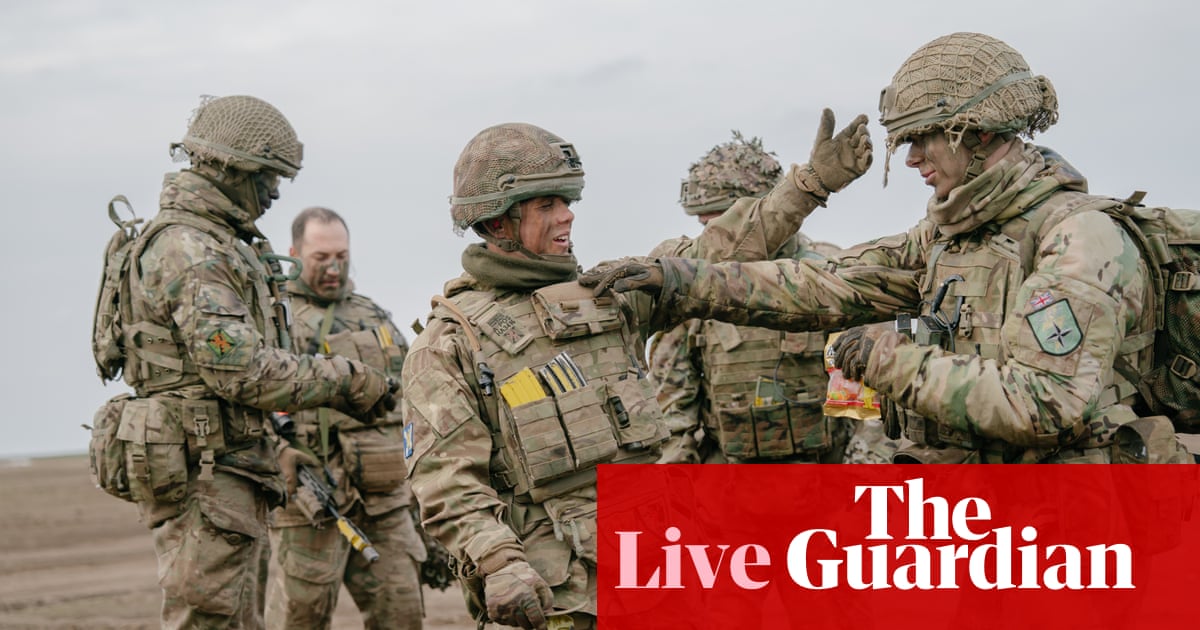 ‘Nothing off the desk’ over potential UK troop deployment for Ukraine, says No 10 – UK politics stay | Politics