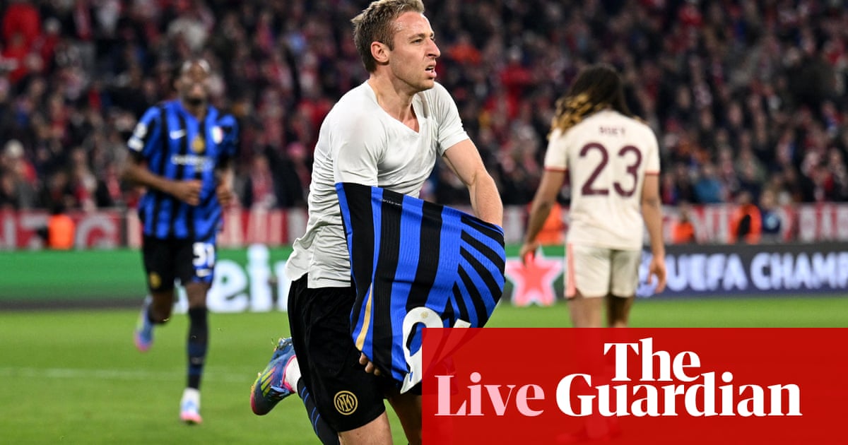 Bayern Munich v Inter: Champions League quarter-final first leg – reside | Champions League Bayern Munich v Inter: Champions League quarter-final first leg – reside | Champions League