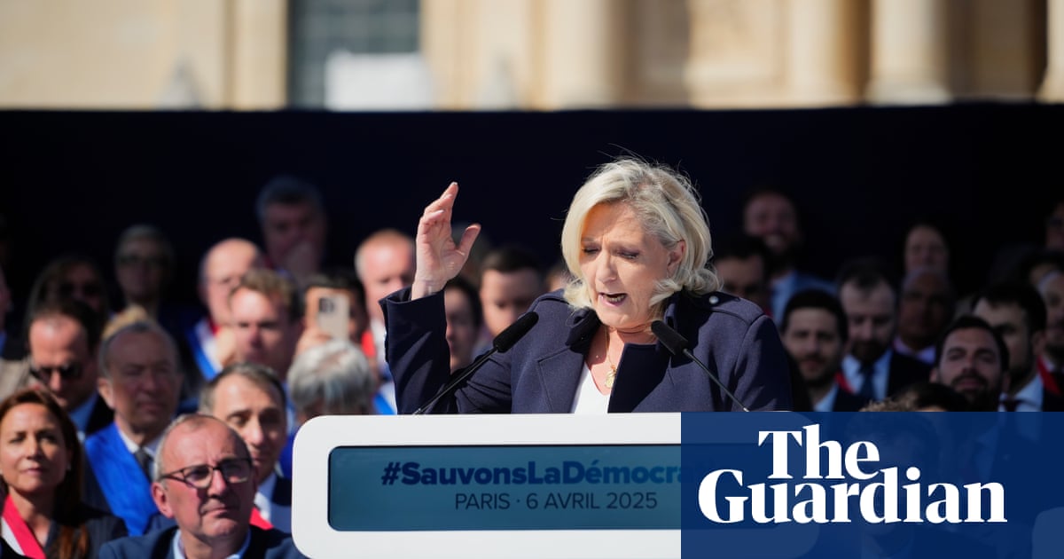 Le Pen vows to struggle ‘political’ ruling, as France’s foremost events stage rival rallies | Marine Le Pen Le Pen vows to struggle ‘political’ ruling, as France’s foremost events stage rival rallies | Marine Le Pen
