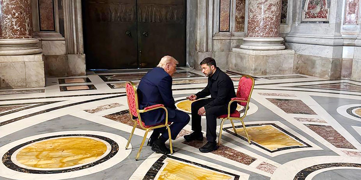 Trump, Zelenskyy Have Their First Encounter Since White Home Conflict Trump, Zelenskyy Have Their First Encounter Since White Home Conflict