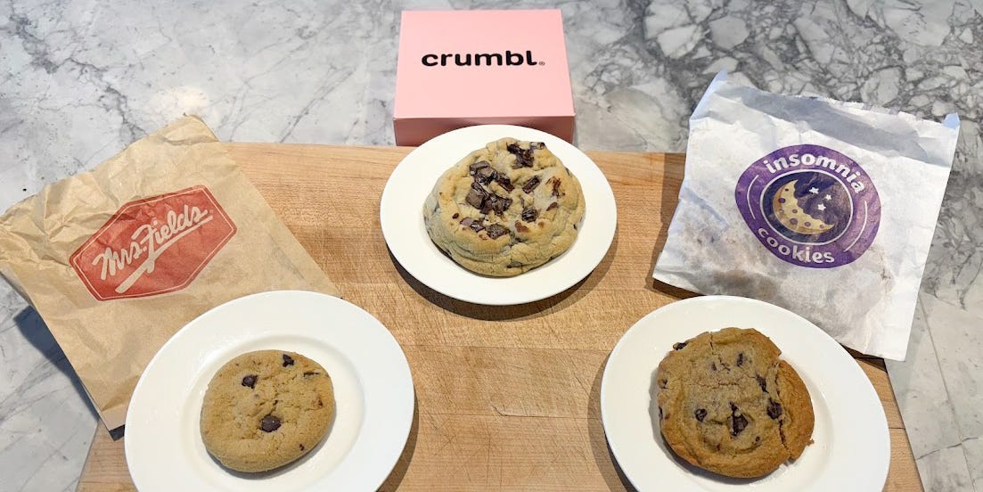 Making an attempt Chocolate Chip Cookies From Crumbl, Insomnia, and Mrs. Fields Making an attempt Chocolate Chip Cookies From Crumbl, Insomnia, and Mrs. Fields