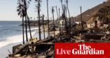 California fires reside: 6m individuals beneath vital fireplace risk as harmful winds anticipated; governor says conditioning assist ‘un-American’ | California wildfires