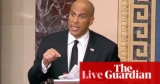 Cory Booker breaks file for longest speech by US senator as he condemns Trump insurance policies for greater than 24 hours – dwell | Trump administration