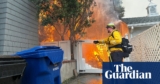 Quick-moving wildfire causes chaotic evacuation as robust winds hit southern California | California